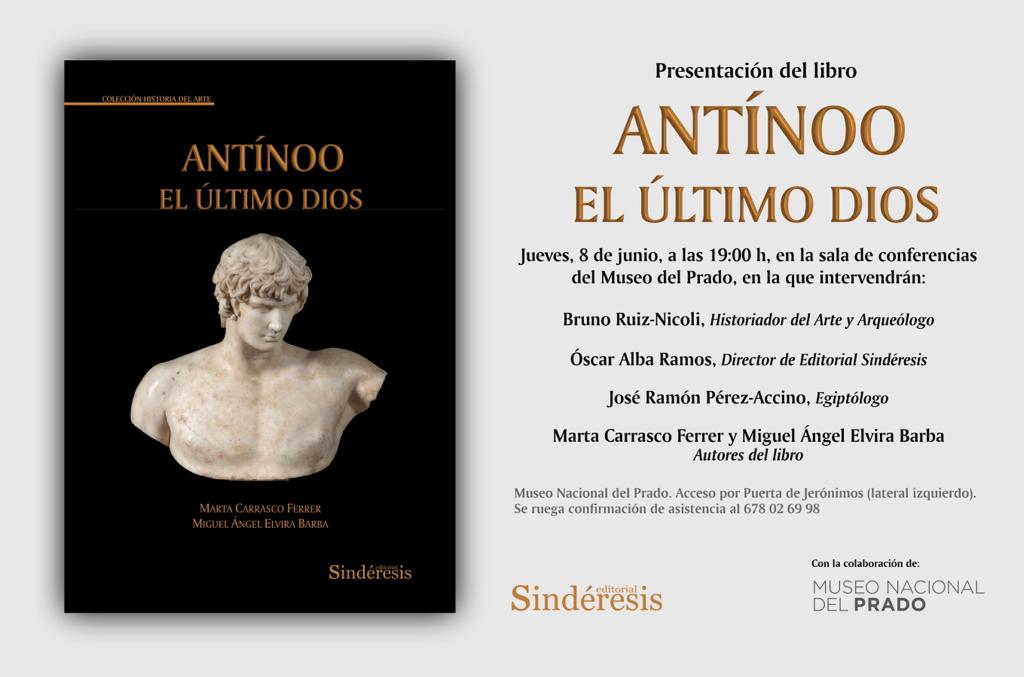 Presentación de la obra "Antínoo. El último dios", de Miguel Ángel Elvira Barba y Marta Carrasco Ferrer